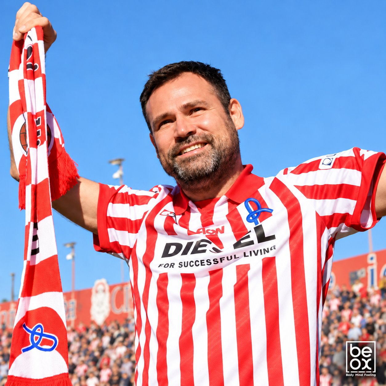 Julio Gonzalez con la maglia del Vicenza, protagonista dello speech BeOx