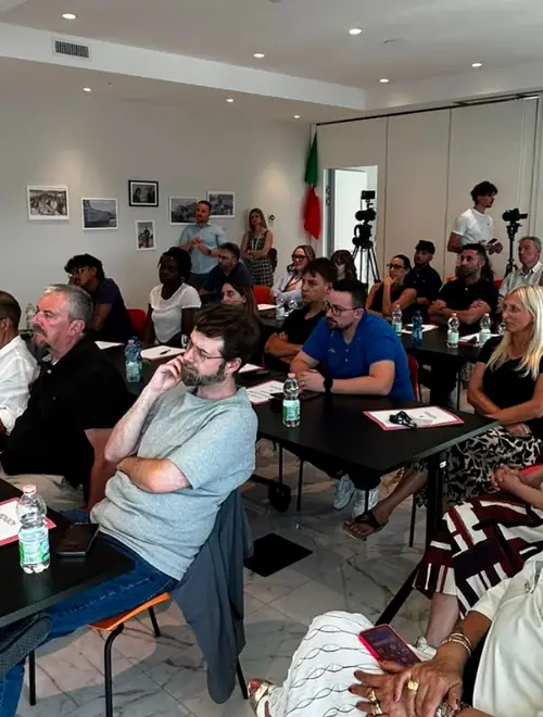 Aula formazione BeOx con partecipanti