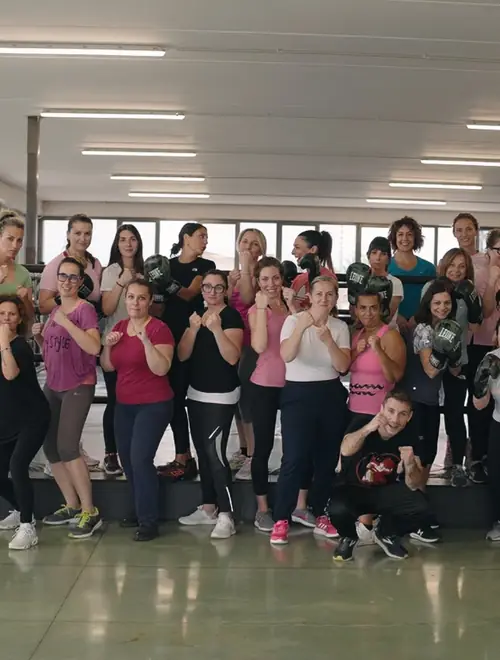Gruppo durante un percorso Autodifesa in Rosa BeOx