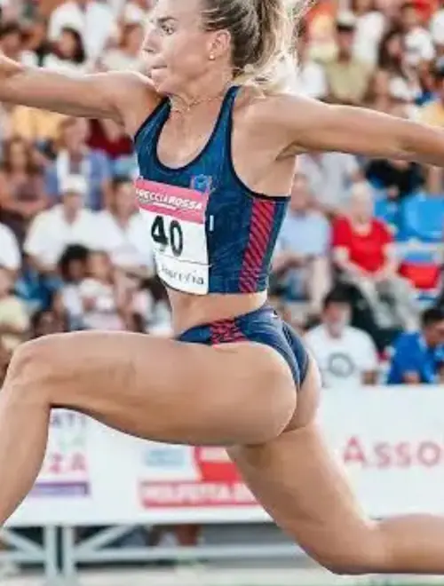 Atleta durante una performance sportiva